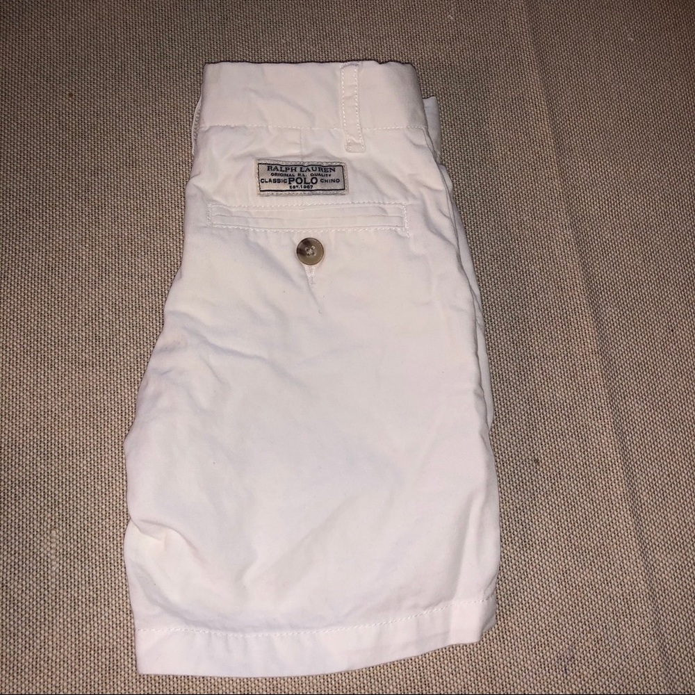 White Ralph Lauren Polo Shorts
